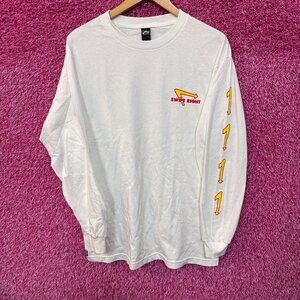 Paradise Swipe Right In N Out Arrow Logo Long Sleeve L